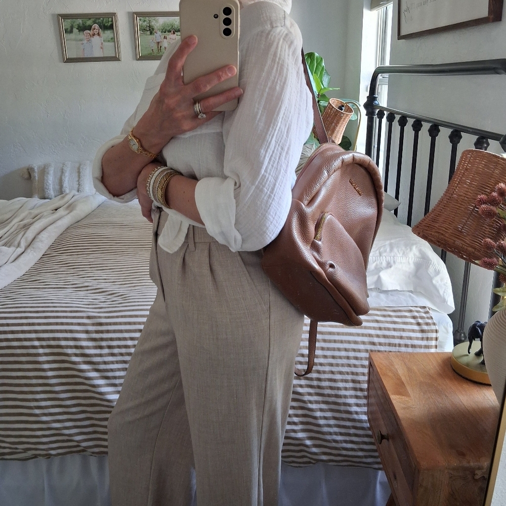 🌿Michael Kors Brown Leather Backpack🌿